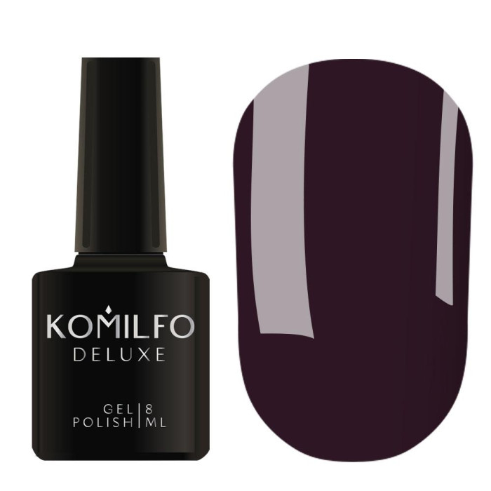 Гель-лак Komilfo DeLuxe Series №D241, темно-фіолетовий, 8 мл