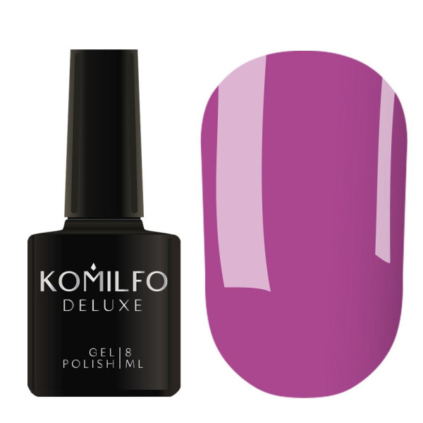 Гель-лак Komilfo DeLuxe Series №D246, розово-лиловый, 8 мл