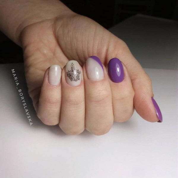 Гель-лак Komilfo DeLuxe Series №D248, темный приглушенно-лиловый, 8 мл