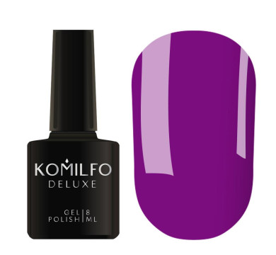 Гель-лак Komilfo DeLuxe Series №D251, насичений бузковий, 8 мл