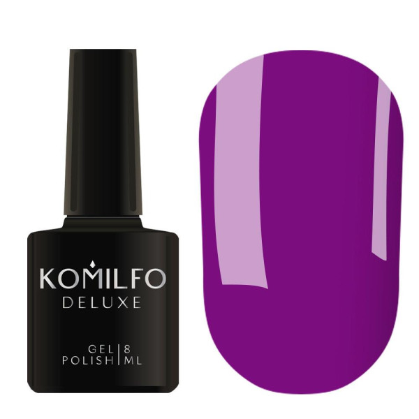 Гель-лак Komilfo DeLuxe Series №D251, насыщенный сиреневый, 8 мл