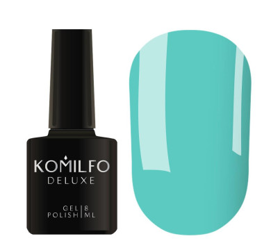 Гель-лак Komilfo DeLuxe Series №D270, бірюзово-блакитний, 8 мл