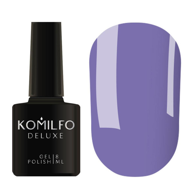 Гель-лак Komilfo DeLuxe Series №D271, синьо-лавандовий, 8 мл