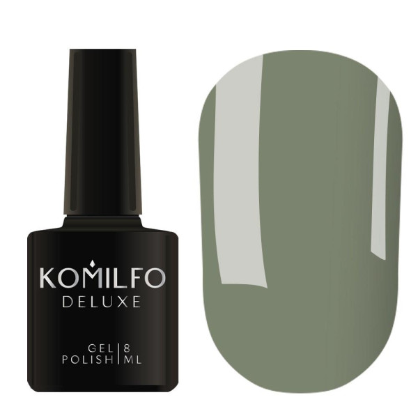 Гель-лак Komilfo DeLuxe Series №D279, темна оливка, 8 мл