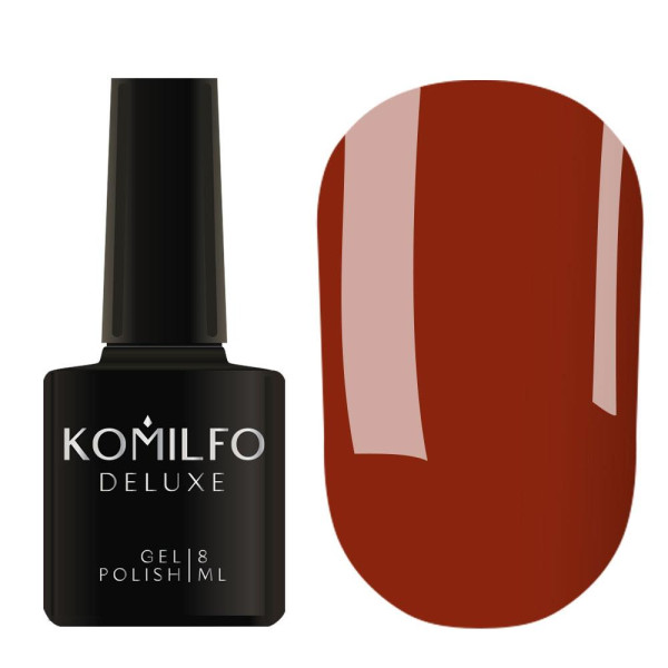 Гель-лак Komilfo DeLuxe Series №D309, червона глина, 8 мл