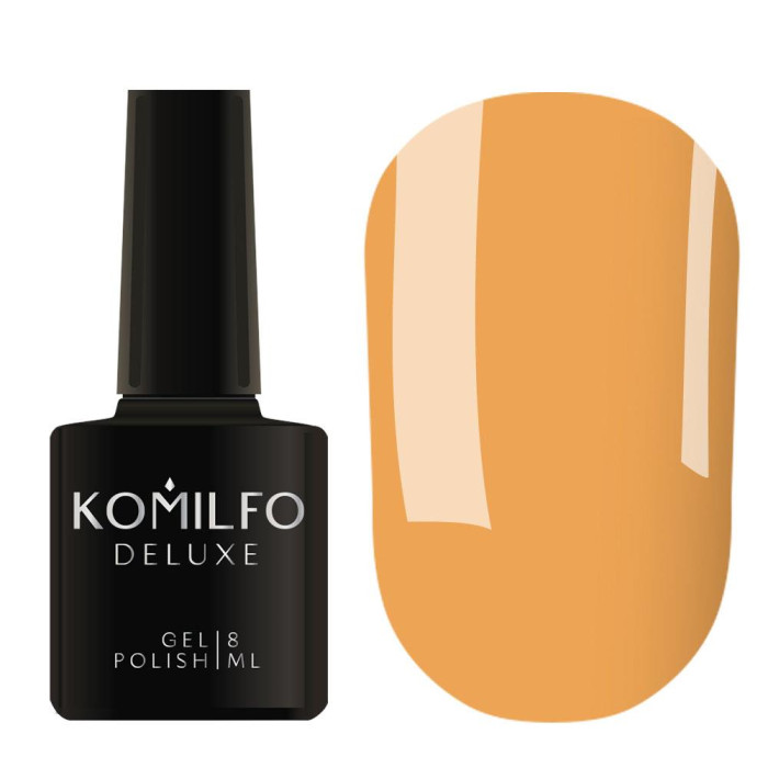 Гель-лак Komilfo DeLuxe Series №D317, оранжевый, 8 мл
