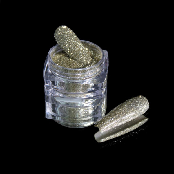 Komilfo №105D - блестки для ногтей, размер 0.15 мм, (белое золото), 2.5 г