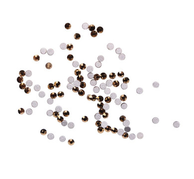 Стразы для ногтей Komilfo Gold (размер 3), 100 шт