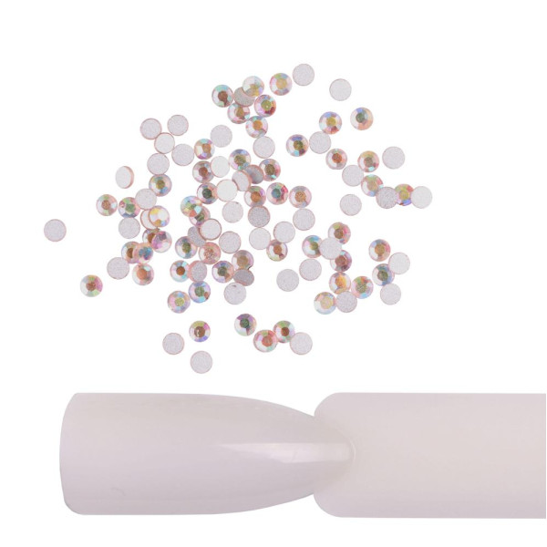 Стрази для нігтів Komilfo Light Peach AB (розмір 5), 100 шт