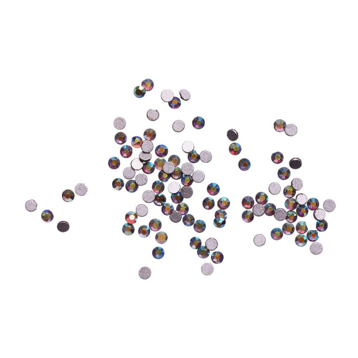 Стразы для ногтей Komilfo Smoked topaz AB (размер 4), 100 шт