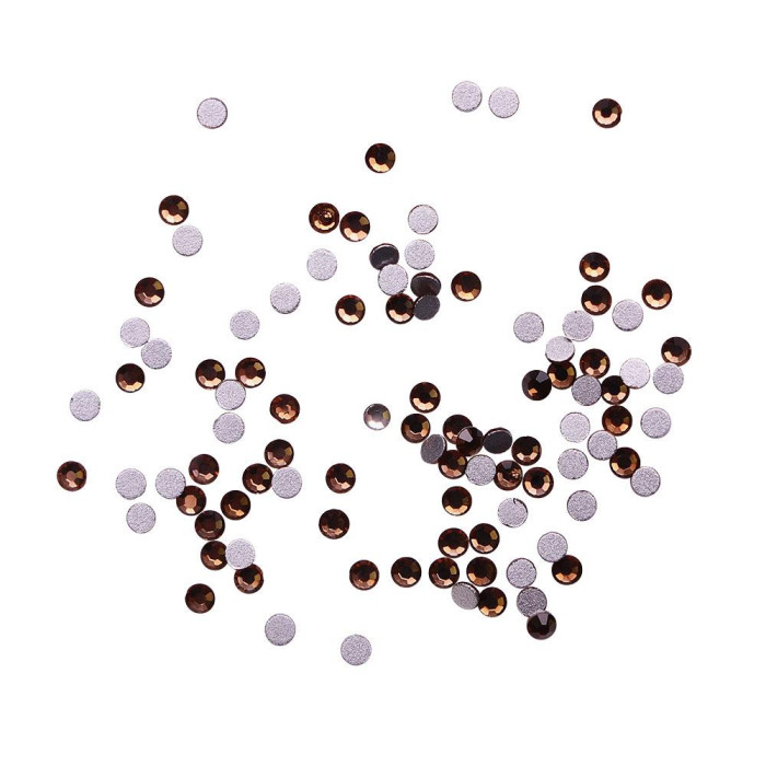 Стразы для ногтей Komilfo Smoked topaz (размер 5), 100 шт