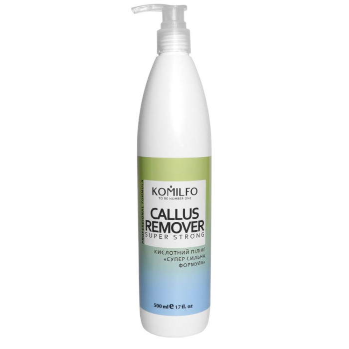 Komilfo Callus Remover «Super Strong Formula» - кислотний пілінг для педикюру, 500 мл