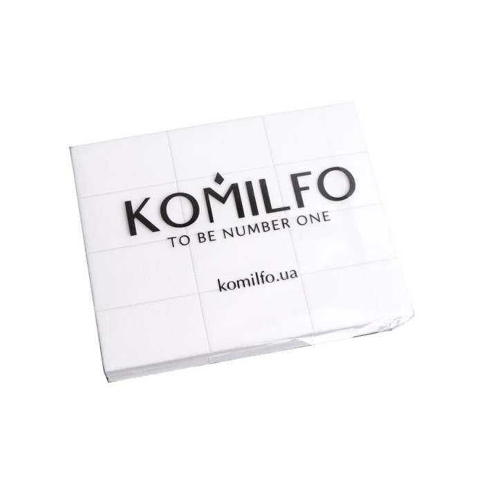 Komilfo Medium - шлифовщик для ногтей, 50*30*12 мм, 120/120 грит, (белый), 24 шт