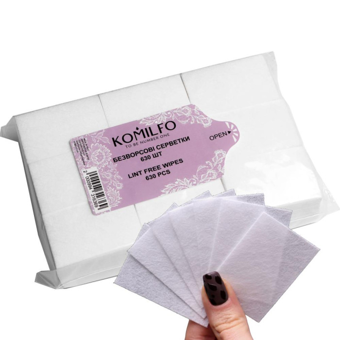Komilfo Lint Free Wipes - безворсові серветки, 630 шт.