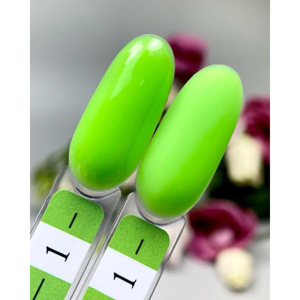 Crooz NEON Liquid Polygel №01 - жидкий полигель, салатовый неон, 15 мл