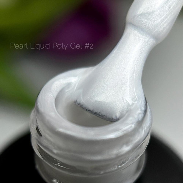 Crooz PEARL Liquid Polygel №02 - рідкий полігель, перлинний із білим відливом, 15 мл