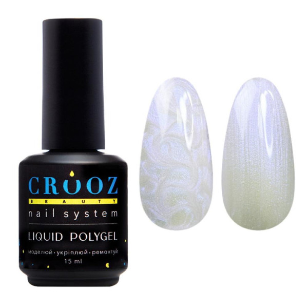 Crooz PEARL Liquid Polygel №05 - рідкий полігель, перлинний із фіолетовим відливом,15 мл