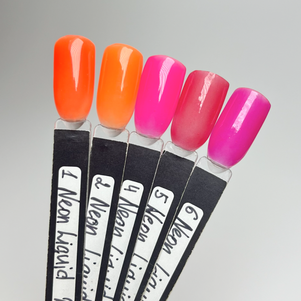 DIS Liquid Neon Gel №01 - рідкий моделювальний гель, яскравий неоновий оранжевий, 28 г