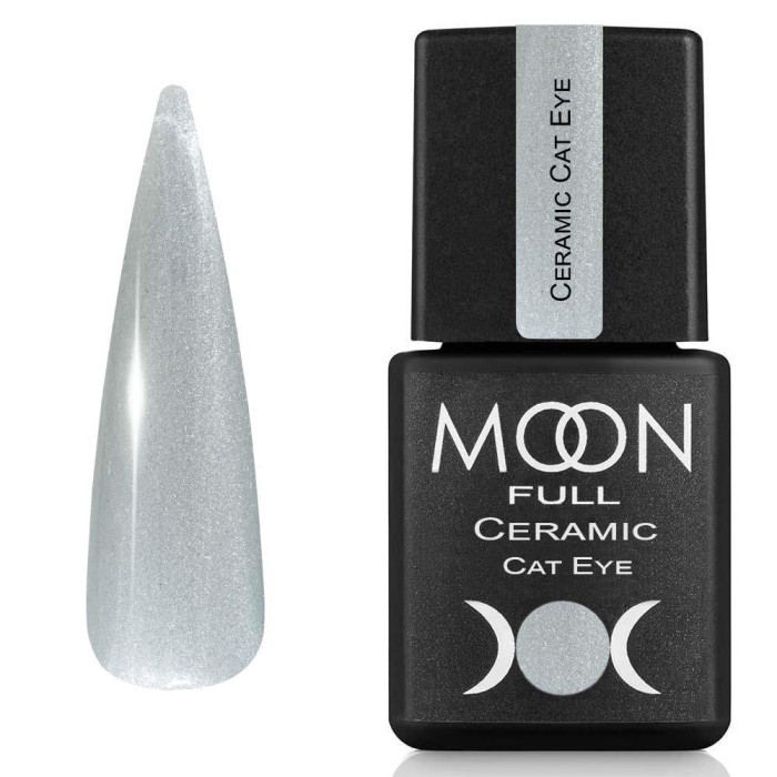 Гель-лак кошачий глаз Moon Full Ceramic Cat №CC 532, ледяной кристалл, 8 мл