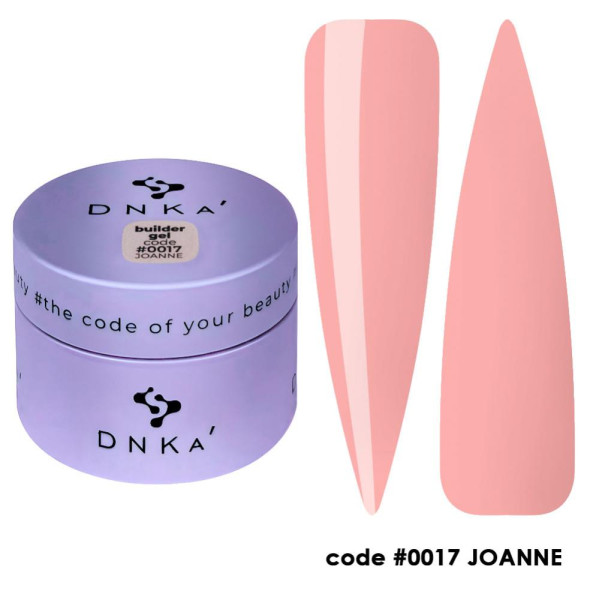DNKa Builder Gel №17 Joanna - гель конструювальний, персиковий, 30 мл