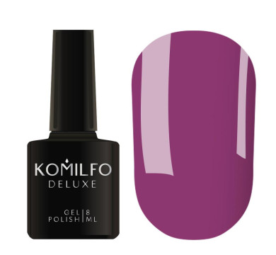 Гель-лак Komilfo DeLuxe Series №D249, фіолетово-ліловий, 8 мл