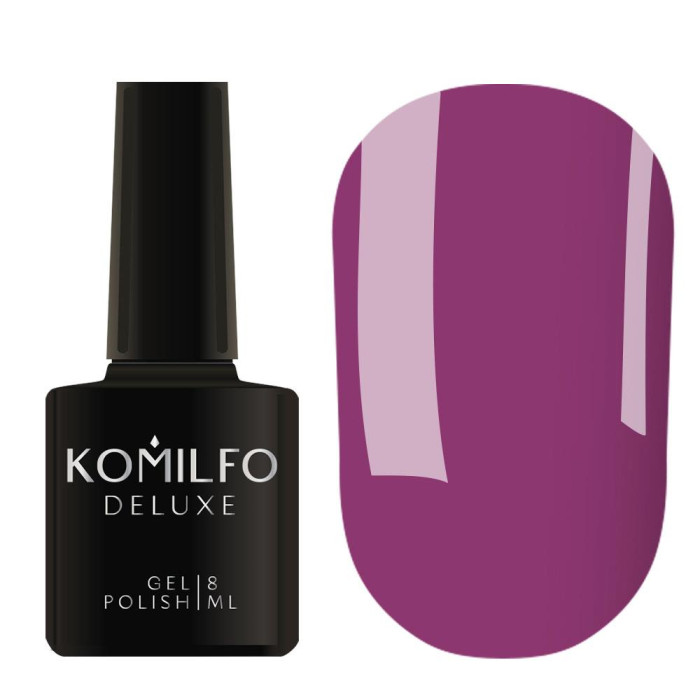 Гель-лак Komilfo DeLuxe Series №D249, фиолетово-лиловый, 8 мл