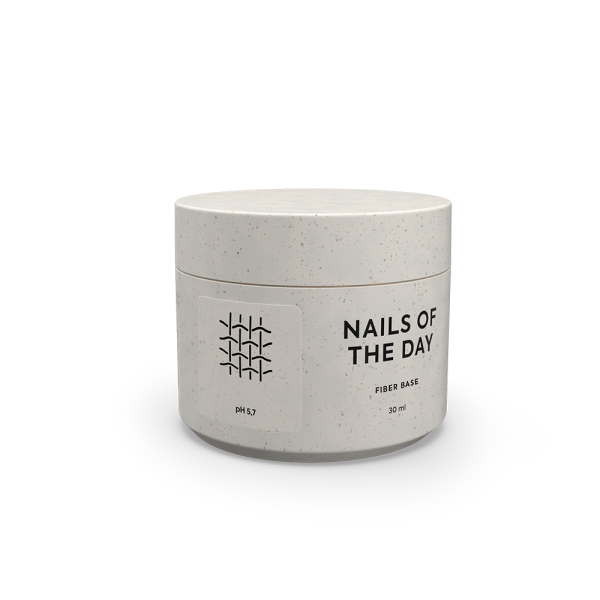 База з нейлоновими волокнами NAILSOFTHEDAY Base Fiber, прозора, 30 мл