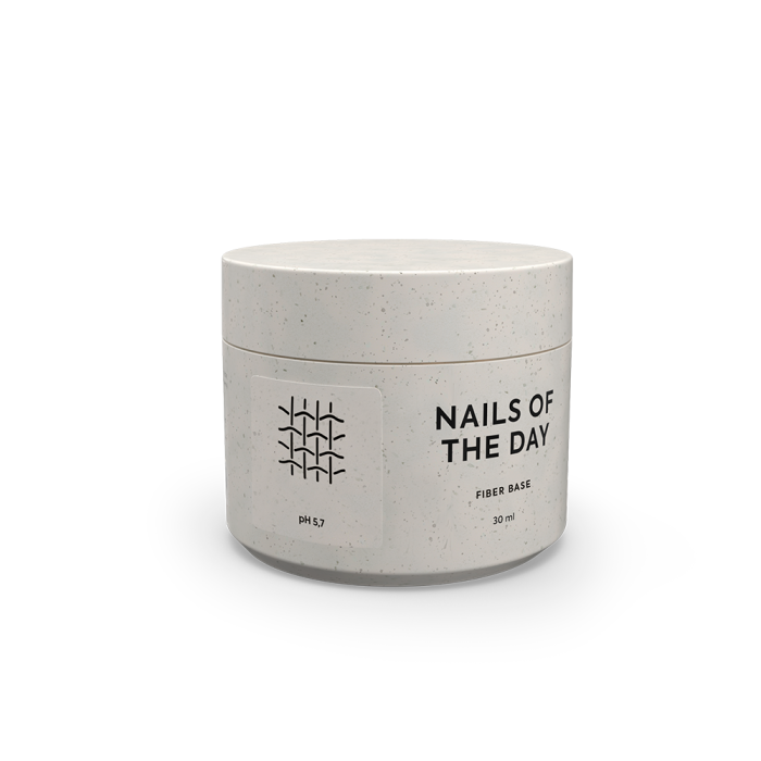 База з нейлоновими волокнами NAILSOFTHEDAY Base Fiber, прозора, 30 мл