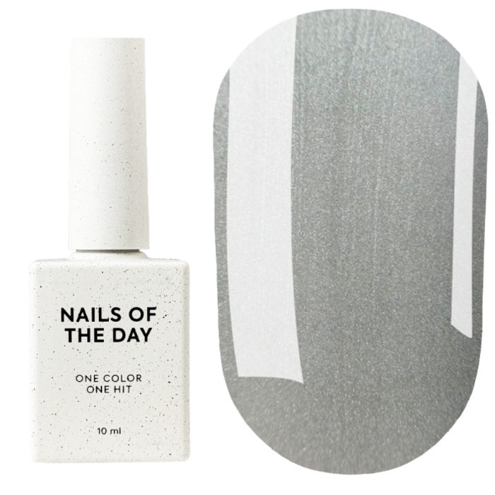 Гель-лак кошачий глаз NAILSOFTHEDAY Korean cat eye №05, серебряная вуаль, 10 мл