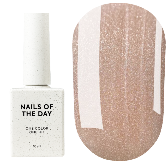 Гель-лак кошачий глаз NAILSOFTHEDAY Korean cat eye №08, фарфоровый бежевый нюд, 10 мл