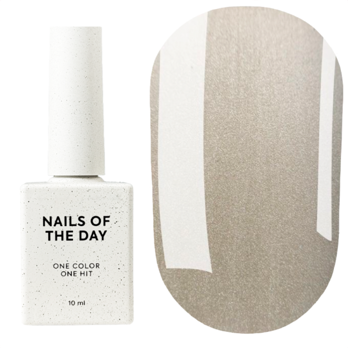 Гель-лак кошачий глаз NAILSOFTHEDAY Korean cat eye №01, фарфоровый нюд, 10 мл
