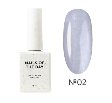 NAILSOFTHEDAY Party Top №02 - прозрачный топ с мелким шиммером, без липкого слоя, 10 мл