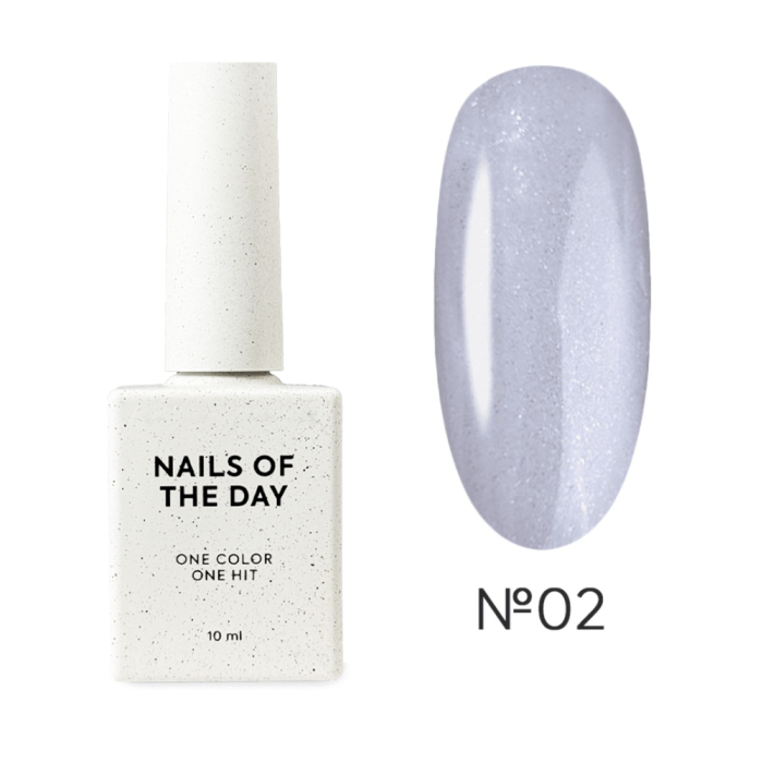 NAILSOFTHEDAY Party Top №02 - прозорий топ із дрібним шимером, без липкого шару, 10 мл