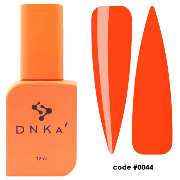 DNKa Liquid Acrylgel №0044 Santorini - жидкий акрил-гель, яркий оранжевый неон, 12 мл