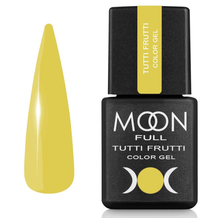 Гель-лак Moon Full Tutti Frutti Color Gel №924, желтый, 8 мл