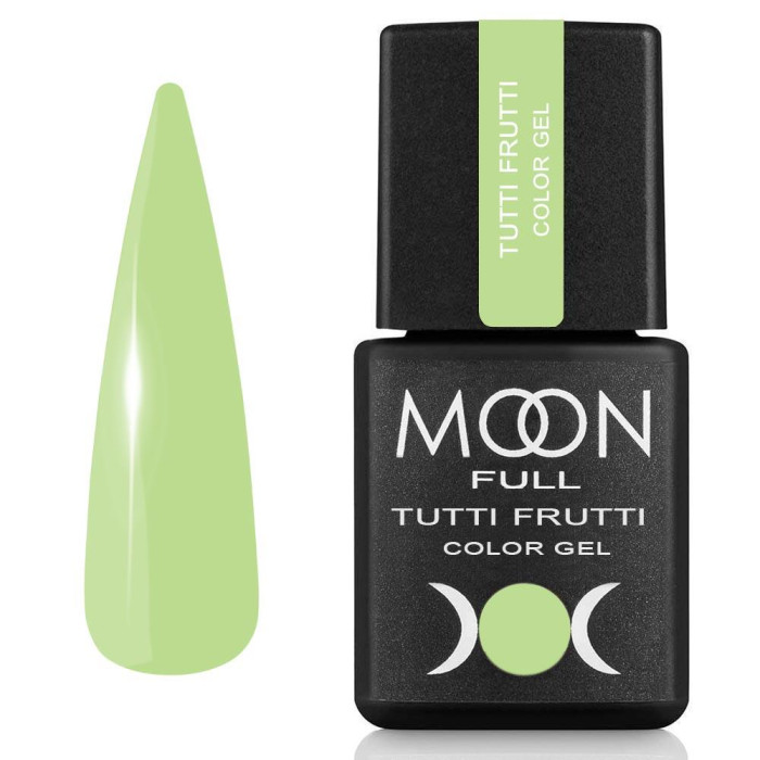 Гель-лак Moon Full Tutti Frutti Color Gel №926, ніжно-лаймовий, 8 мл