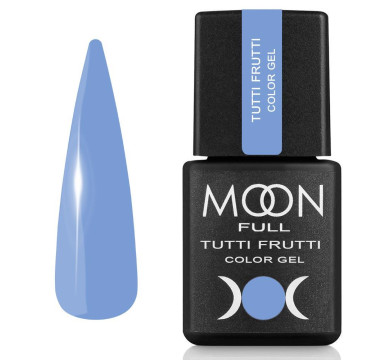 Гель-лак Moon Full Tutti Frutti Color Gel №929, светло-синий, 8 мл
