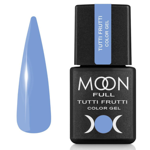 Гель-лак Moon Full Tutti Frutti Color Gel №929, світло-синій, 8 мл