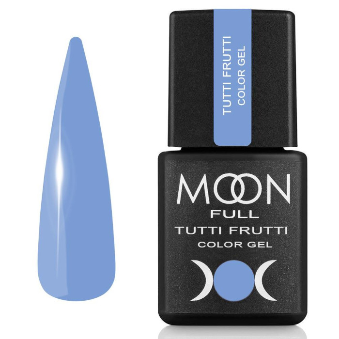 Гель-лак Moon Full Tutti Frutti Color Gel №929, світло-синій, 8 мл