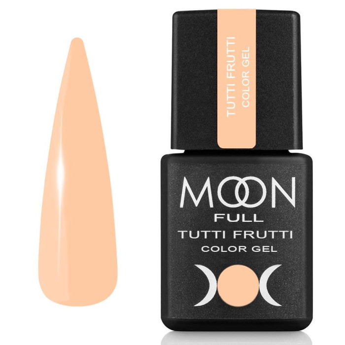 Гель-лак Moon Full Tutti Frutti Color Gel №932, персиковий, 8 мл