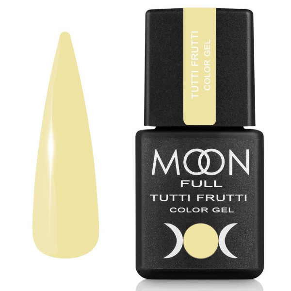 Гель-лак Moon Full Tutti Frutti Color Gel №933, светло-желтый, 8 мл
