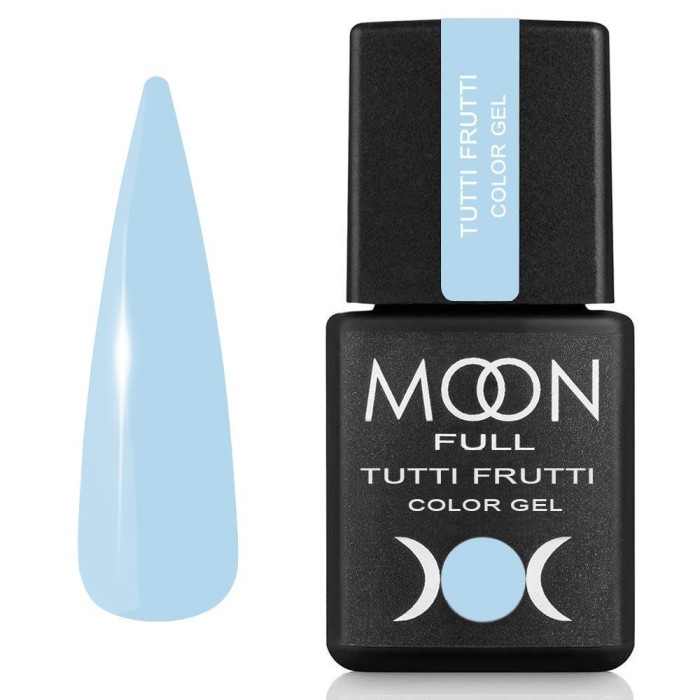 Гель-лак Moon Full Tutti Frutti Color Gel №935, блакитний, 8 мл
