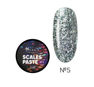 SAGA Professional Scales Paste №05 - гель-паста, серебряная, 5 мл