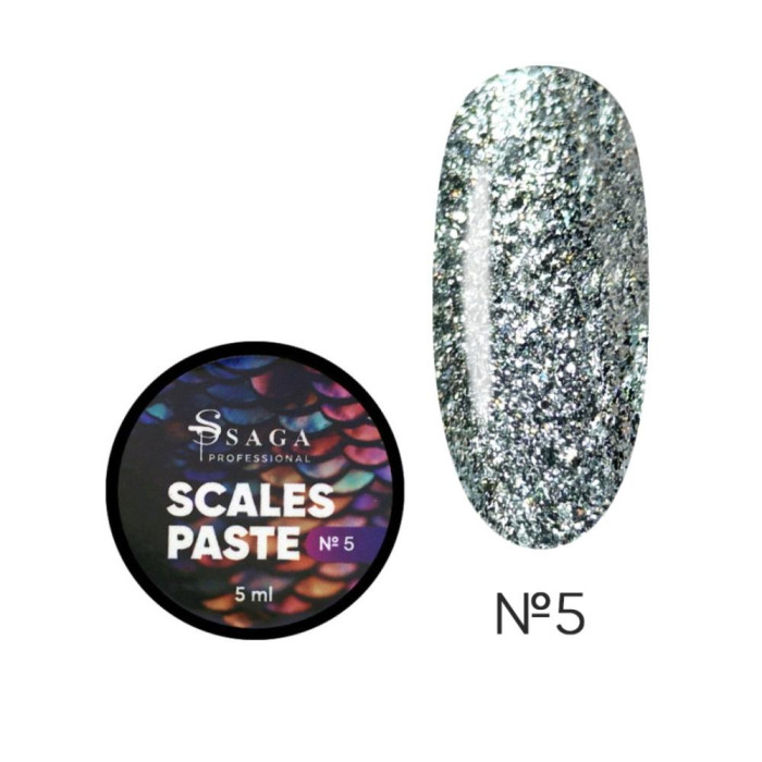 SAGA Professional Scales Paste №05 - гель-паста, срібна, 5 мл