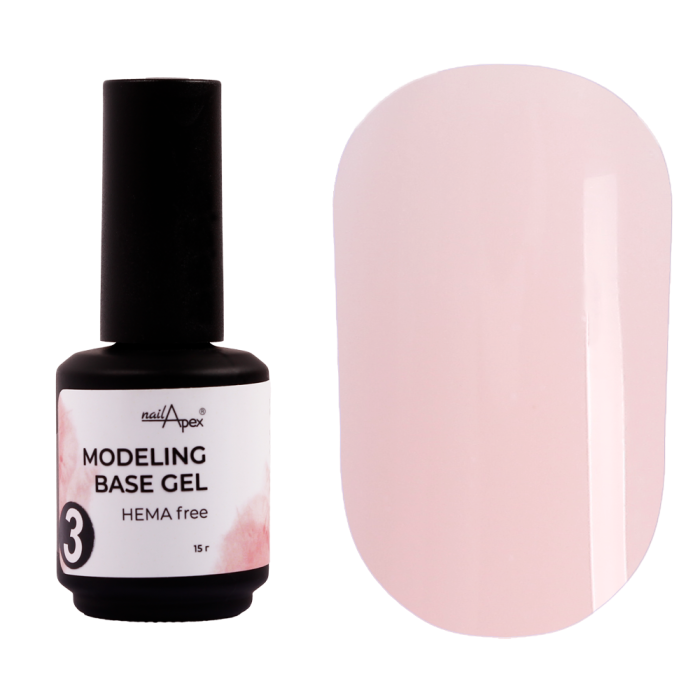 База моделююча Nailapex Modeling Base Gel №03, піщано-рожева, 15 г