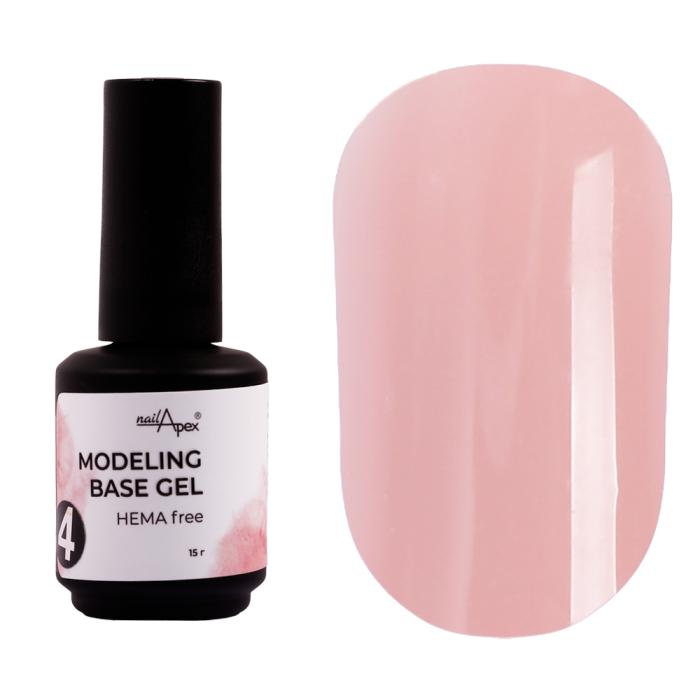 База моделююча Nailapex Modeling Base Gel №04, бежева, 15 г