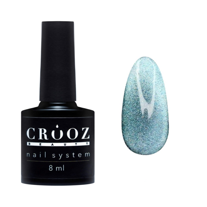 Гель-лак котяче око Crooz Cat Sunshine №05, бірюзове, 8 мл