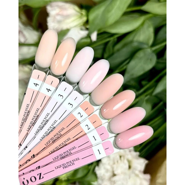 Crooz Liquid Polygel French №02 - рідкий полігель, теплий кораловий, 15 мл