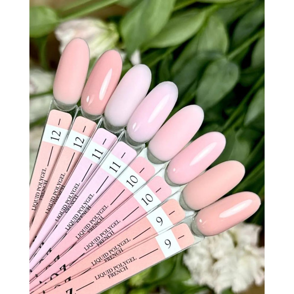 Crooz Liquid Polygel French №09 - жидкий полигель, коралловый оттенок с розовым подтоном, 15 мл
