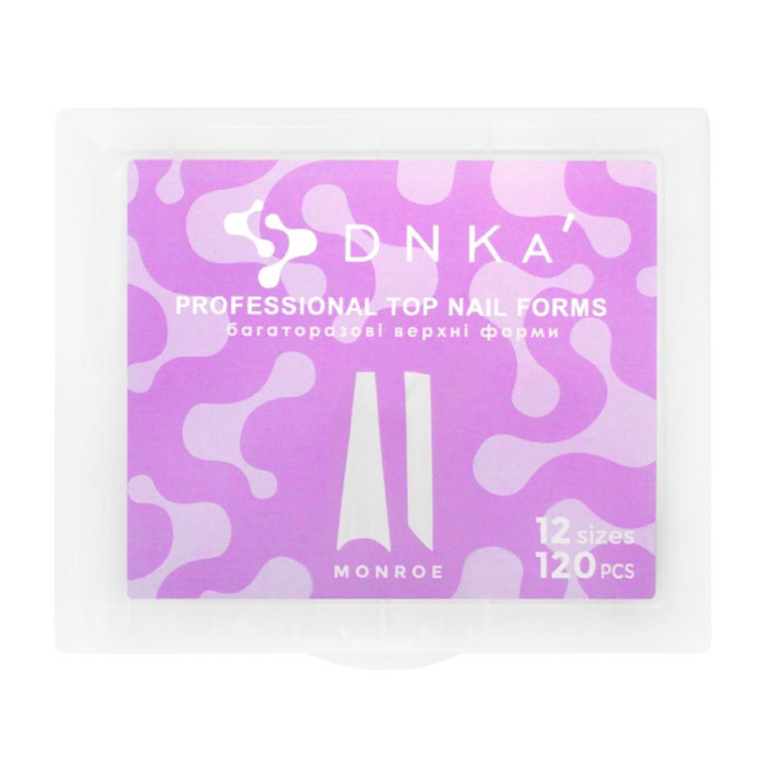 Верхні форми для нарощування нігтів DNKa Top Nail Forms Monroe - монро, 120 шт.